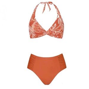 Halter Top & High Waist Bottoms Bikini Set *NWT*